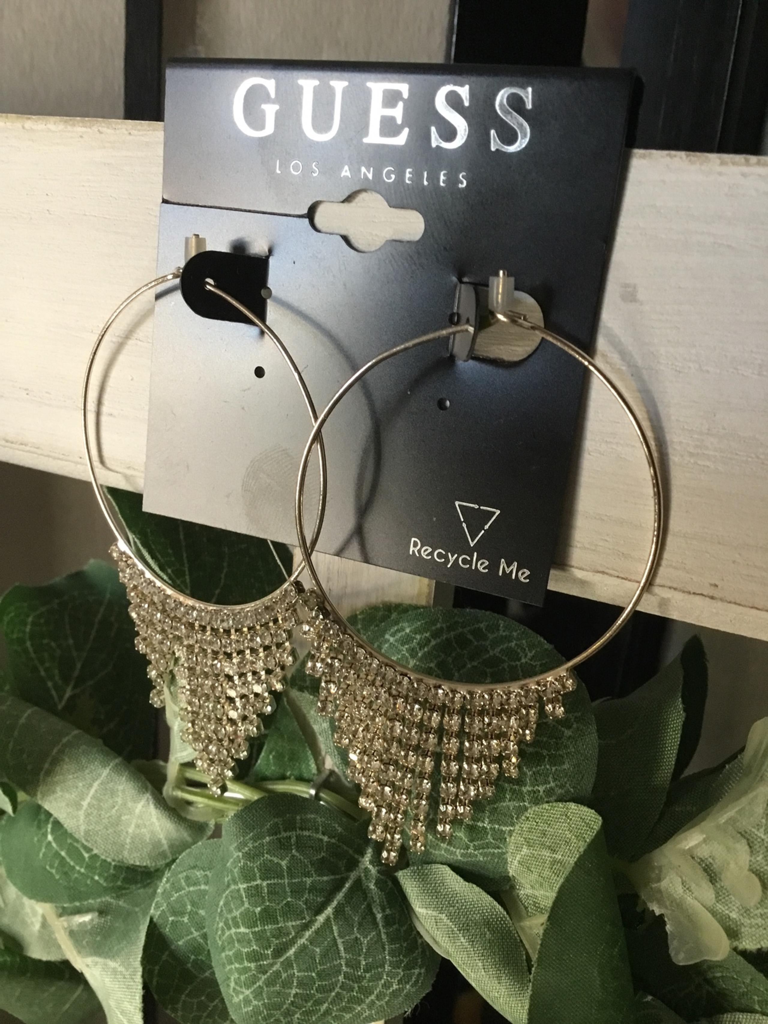 Sparkly Rhinestone Hoop Earrings (Cascading)
