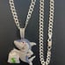Icedout shark pendant necklace