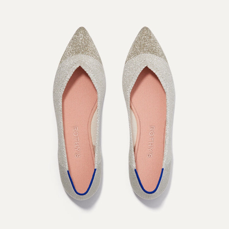 Rothy’s The Point Diamond Metallic Women’s Size 11