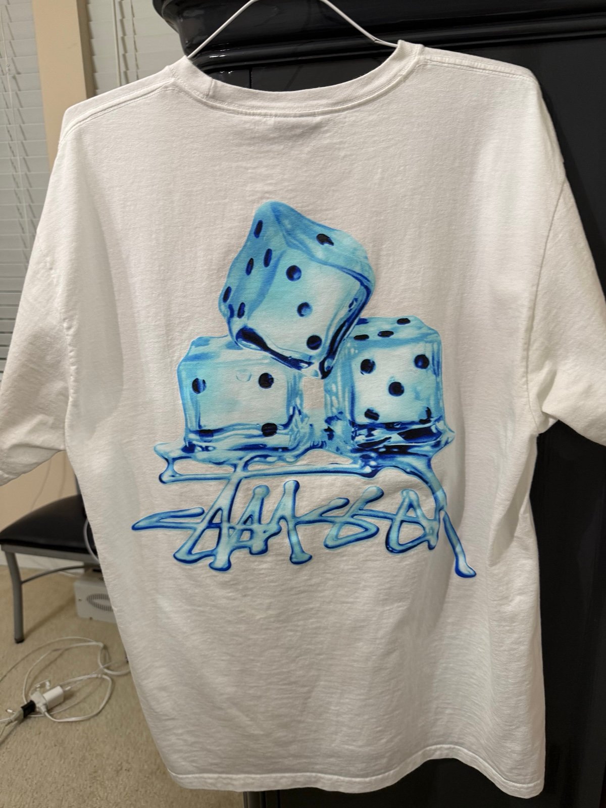 Stussy melted t shirt (ice dice)
