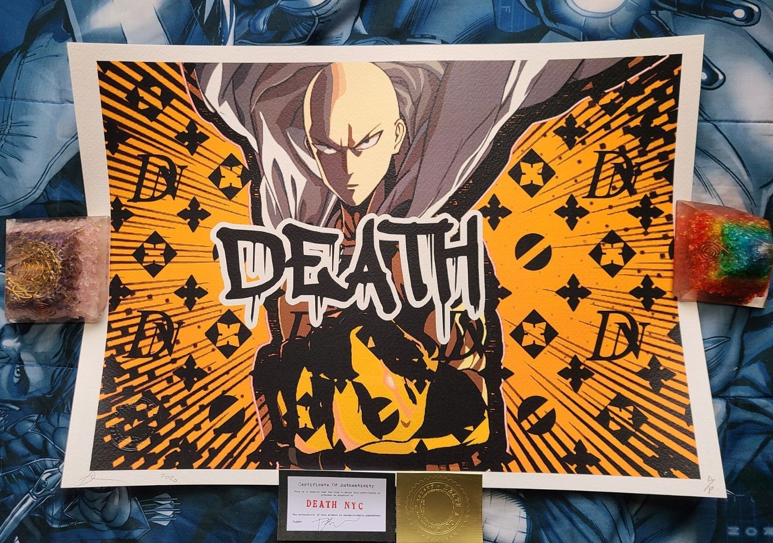 Death nyc art print one punch man