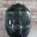Black motorcycle helmet