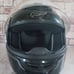 Black motorcycle helmet