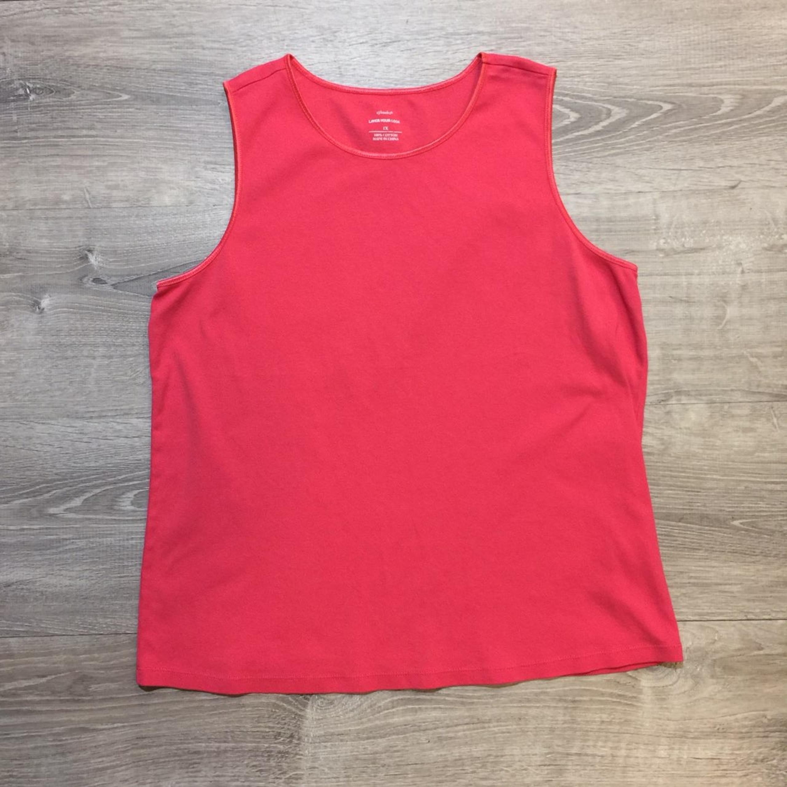 CJ Banks Tank Top or Shell. Coral