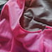 Vintage Lingerie Set, Pink with Black.Lace Nightgown & Long Cover-up, size Lg.