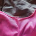Vintage Lingerie Set, Pink with Black.Lace Nightgown & Long Cover-up, size Lg.