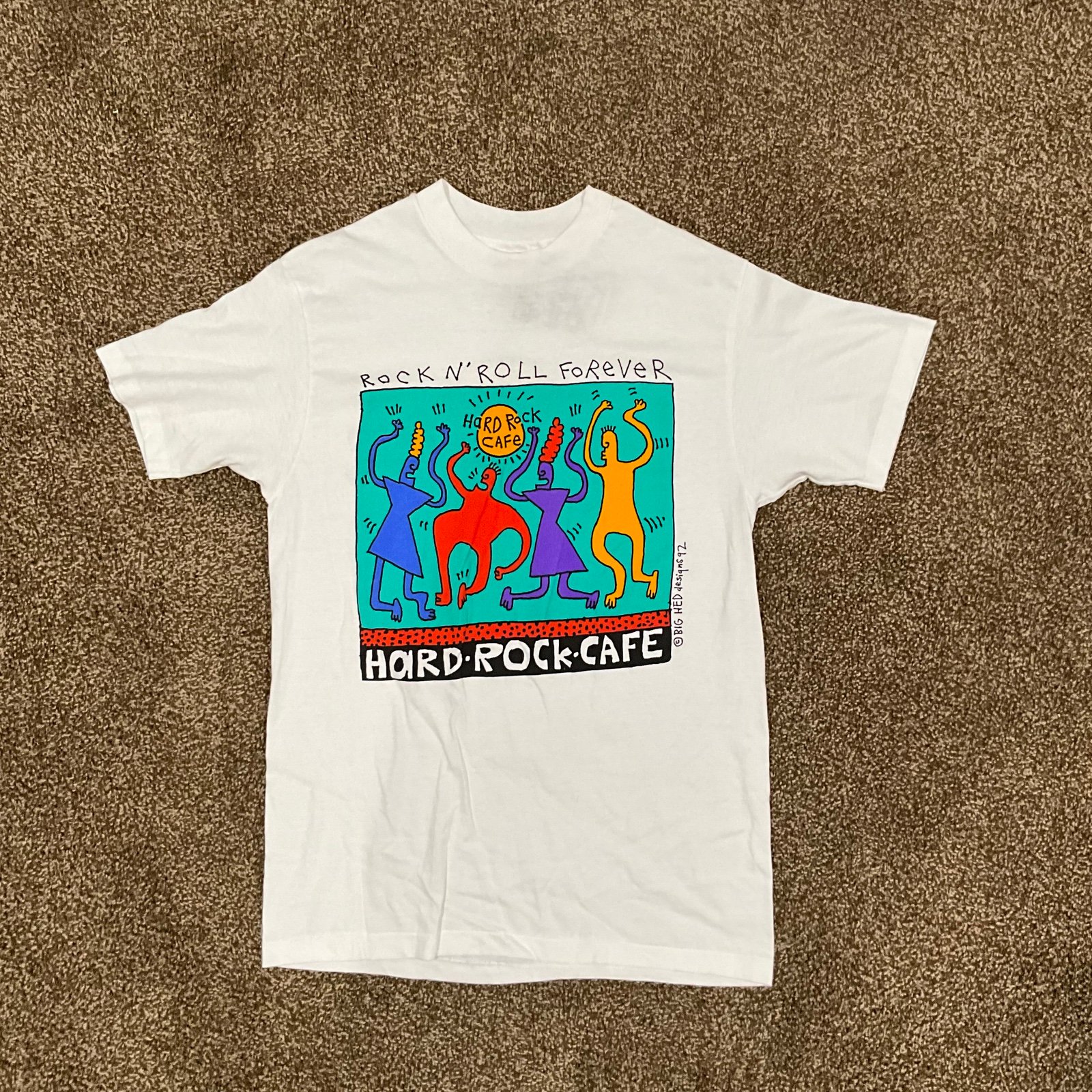 Super Rare Hard Rock Cafe & Keith Harring San Diego Tshirt