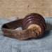 2 - Vintage Porcelain Spool Insulator Pineapple & Mounting Bracket