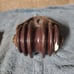 2 - Vintage Porcelain Spool Insulator Pineapple & Mounting Bracket
