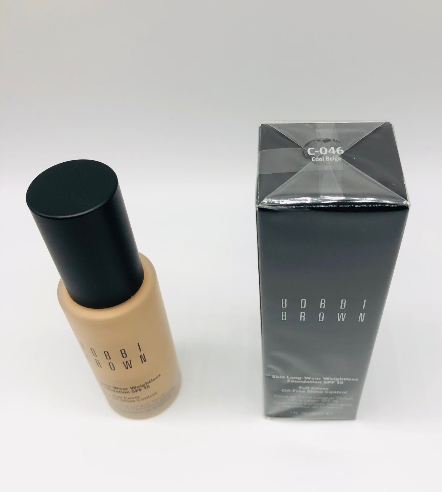 Bobbi Brown-Skin Long Wear Foundation SPF15 C046-Cool Beige 1oz/30ml NIB