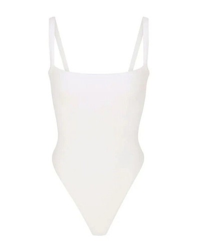 SKIMS Kim K Terry Lounge Seamless Bodysuit SNOW Sz 2X/3X (BD-THG-3629)