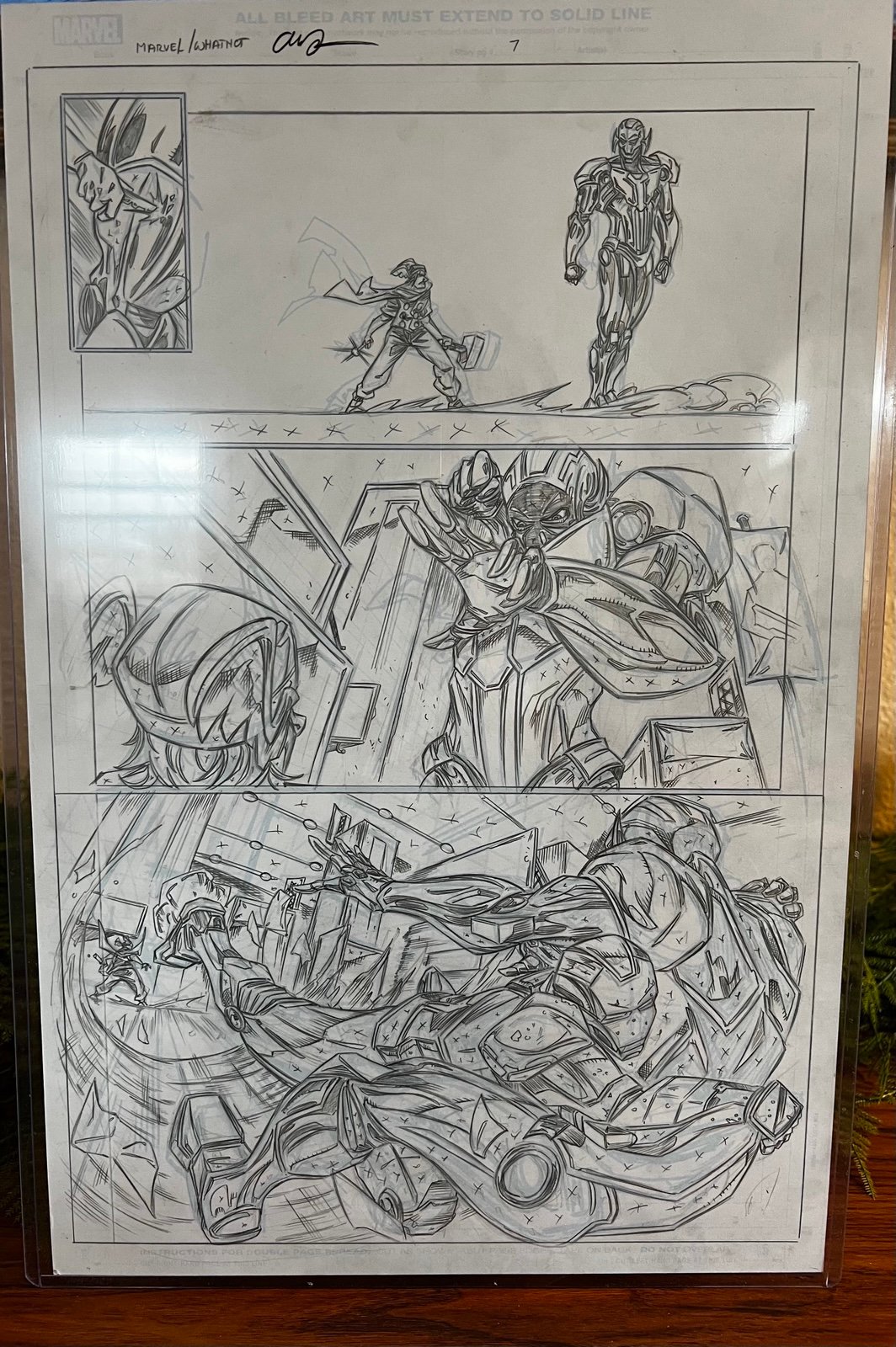 Preliminary Art Comic Page Avengers: Beyond Earths Mightiest Drew Zucker