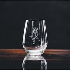 Bloodhound Stemless Wine Glasses x4 Premium 15 Oz Personalize Dog Animal NEW