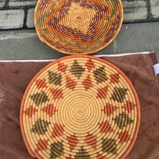 Vintage Authentic Southwest Wedding Ceremony Handmade Hand Dyed Baskets