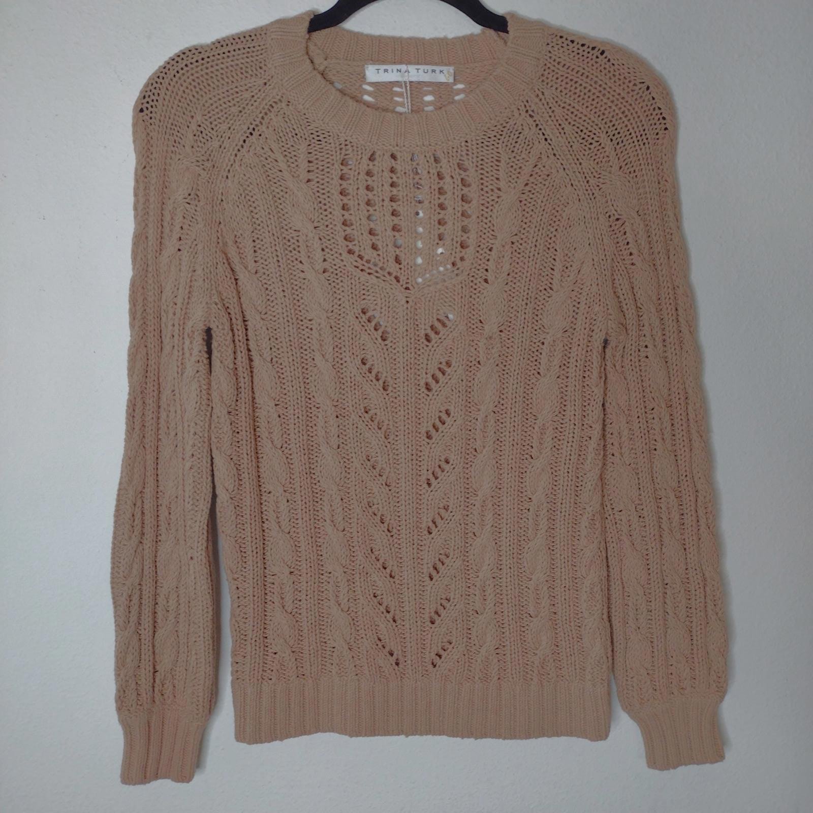 NWT Trina Turk Women's Tan/Banyan Sweater Size XS