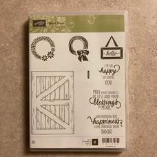 Stampin Up Barn Door plus matching die set