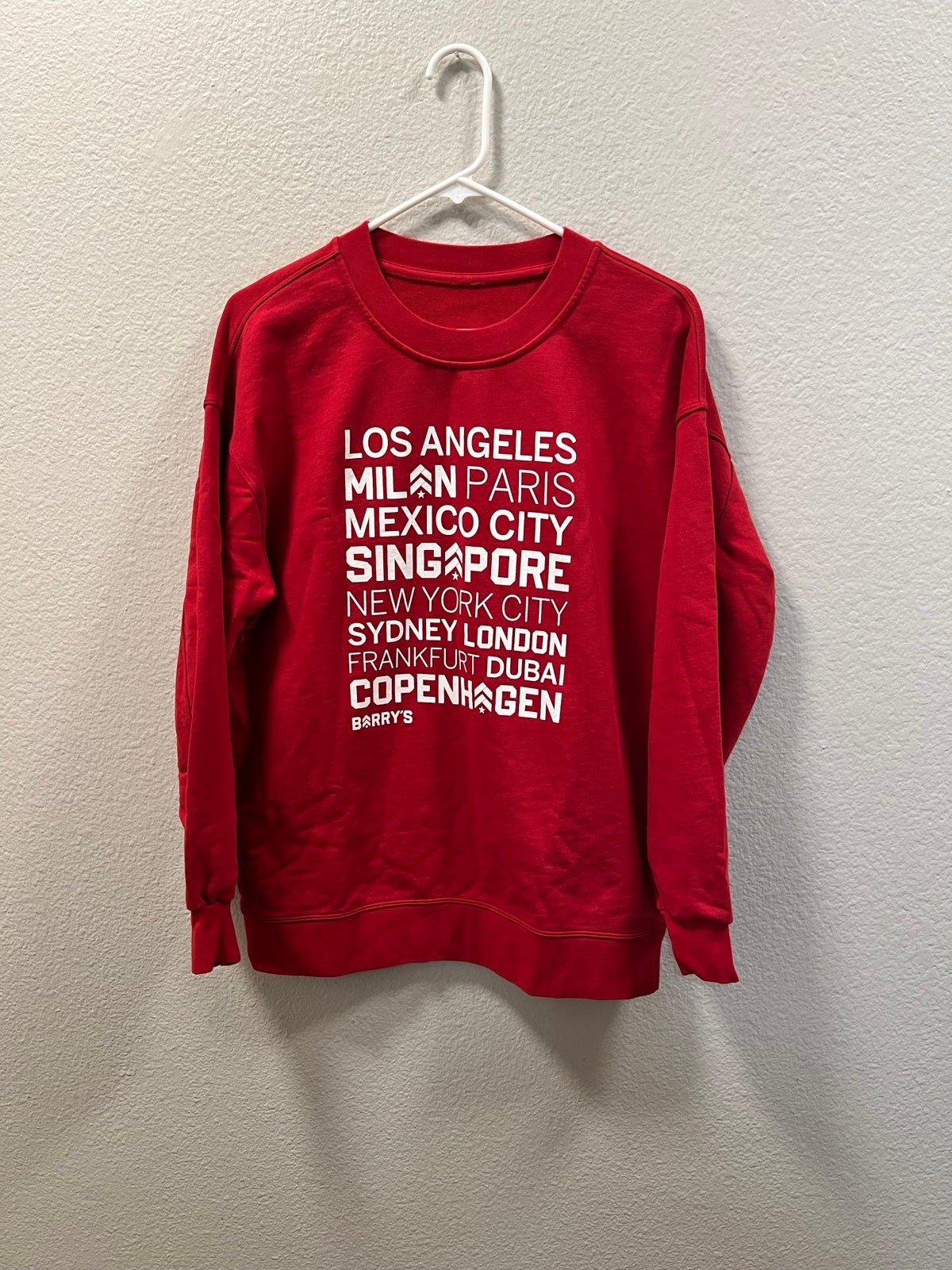Lululemon Barry’s Exclusive Perfectly Oversized Crewneck Sweatshirt Red Size M