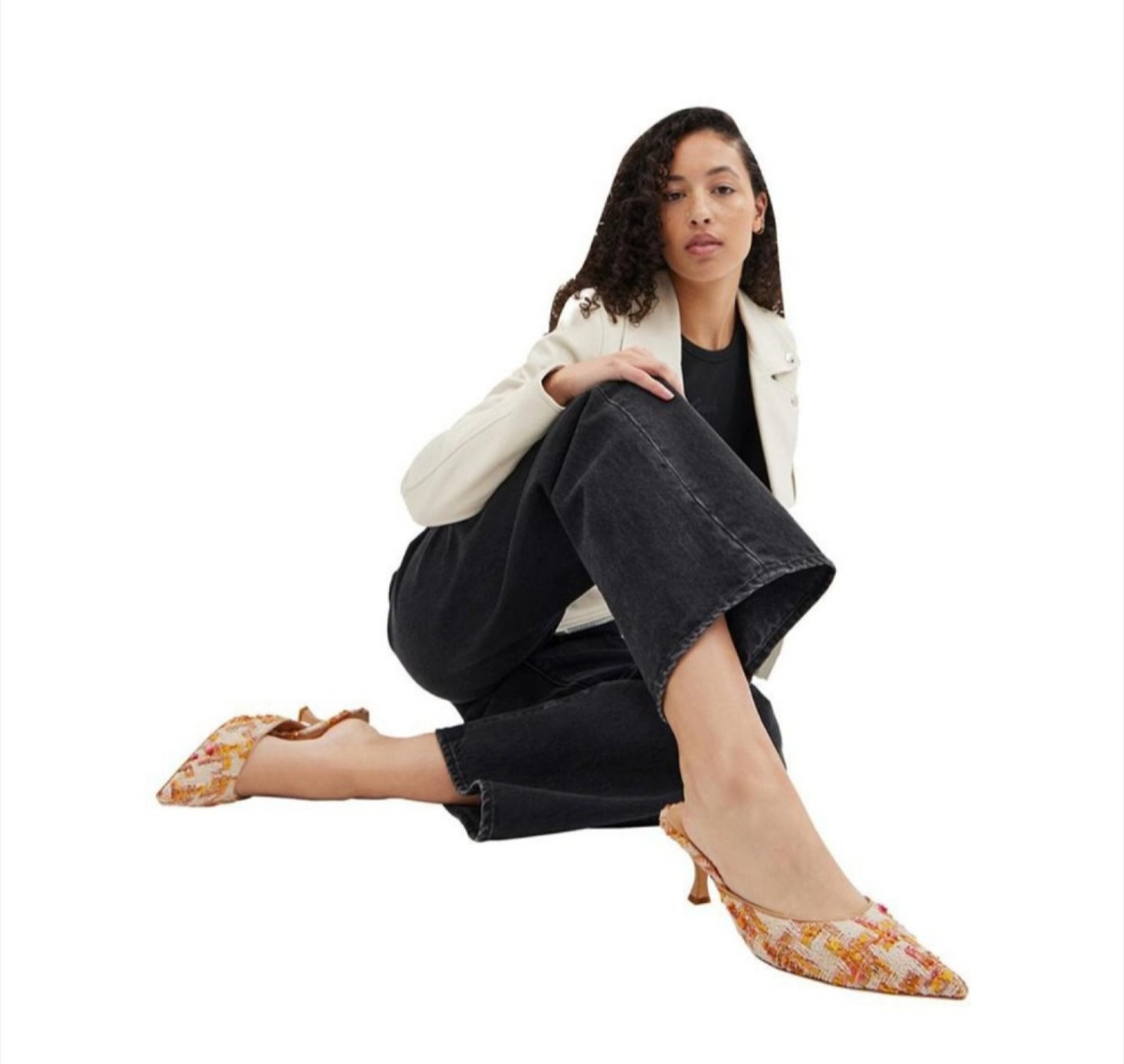 COACH Women's Renn Kitten Heel Mules