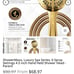 Shower Maxx Elite showerhead in gold -Lifetime warrenty