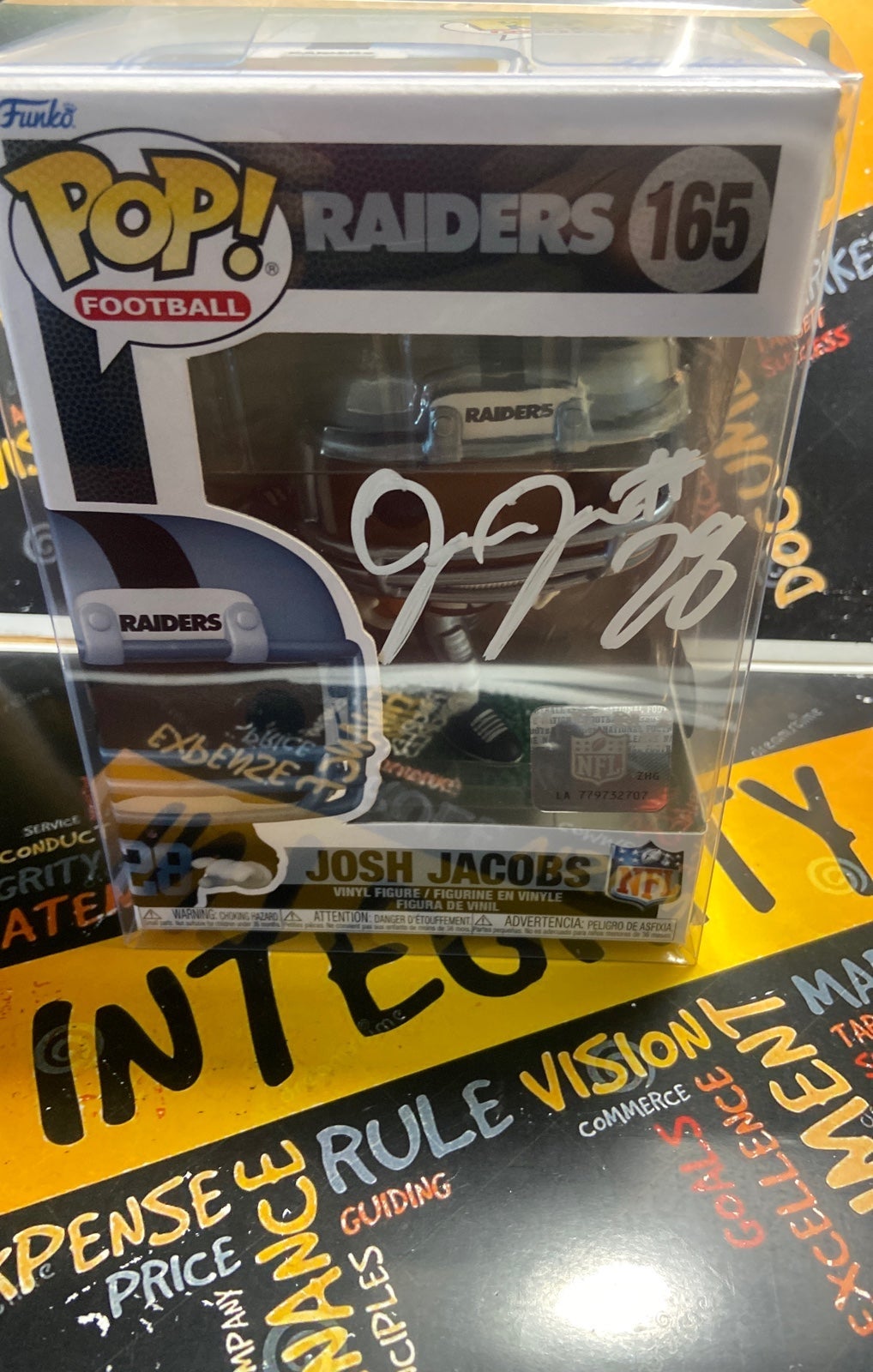 Josh Jacobs Signed Raiders #165 Funko Pop!