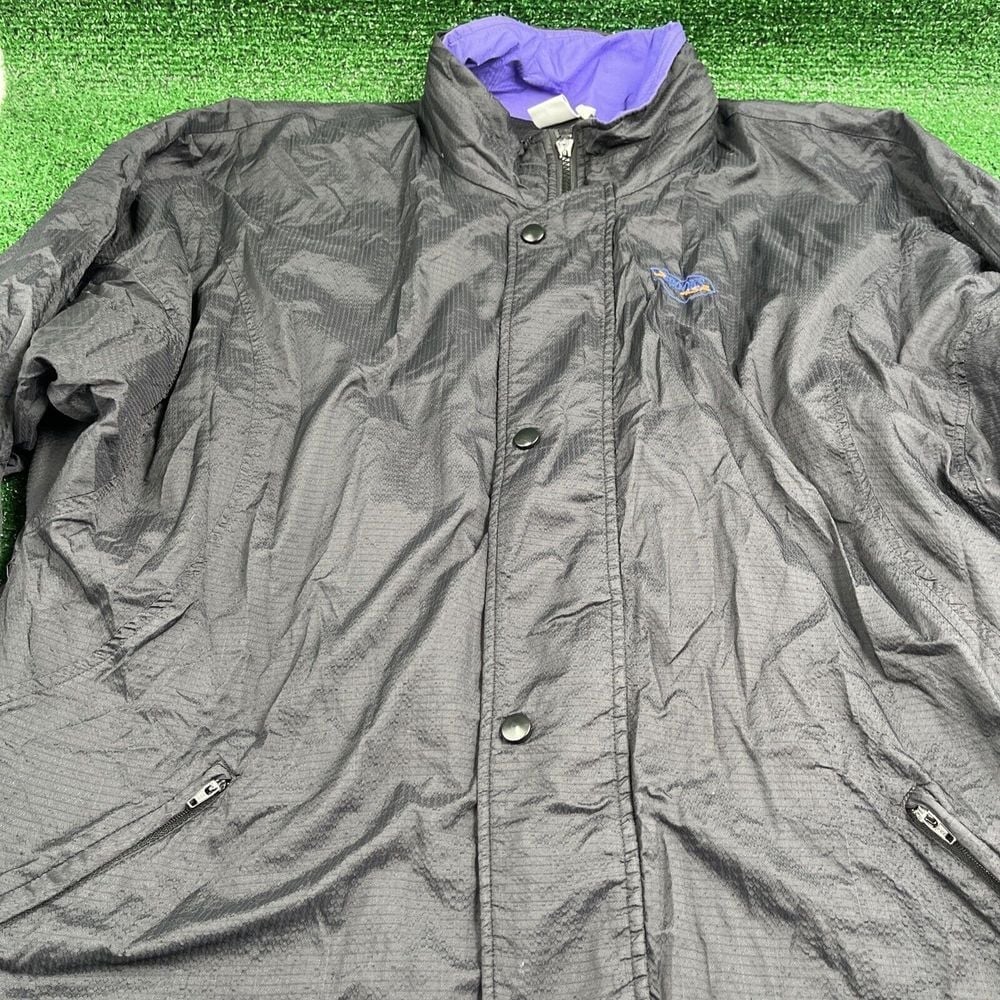 Vintage Brooks Womens Black 100% Nylon Zip Up Lined Gore-tex Jacket Size XL
