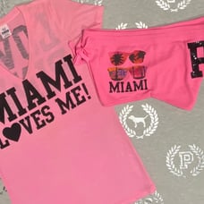 VS PINK MIAMI BLING SET