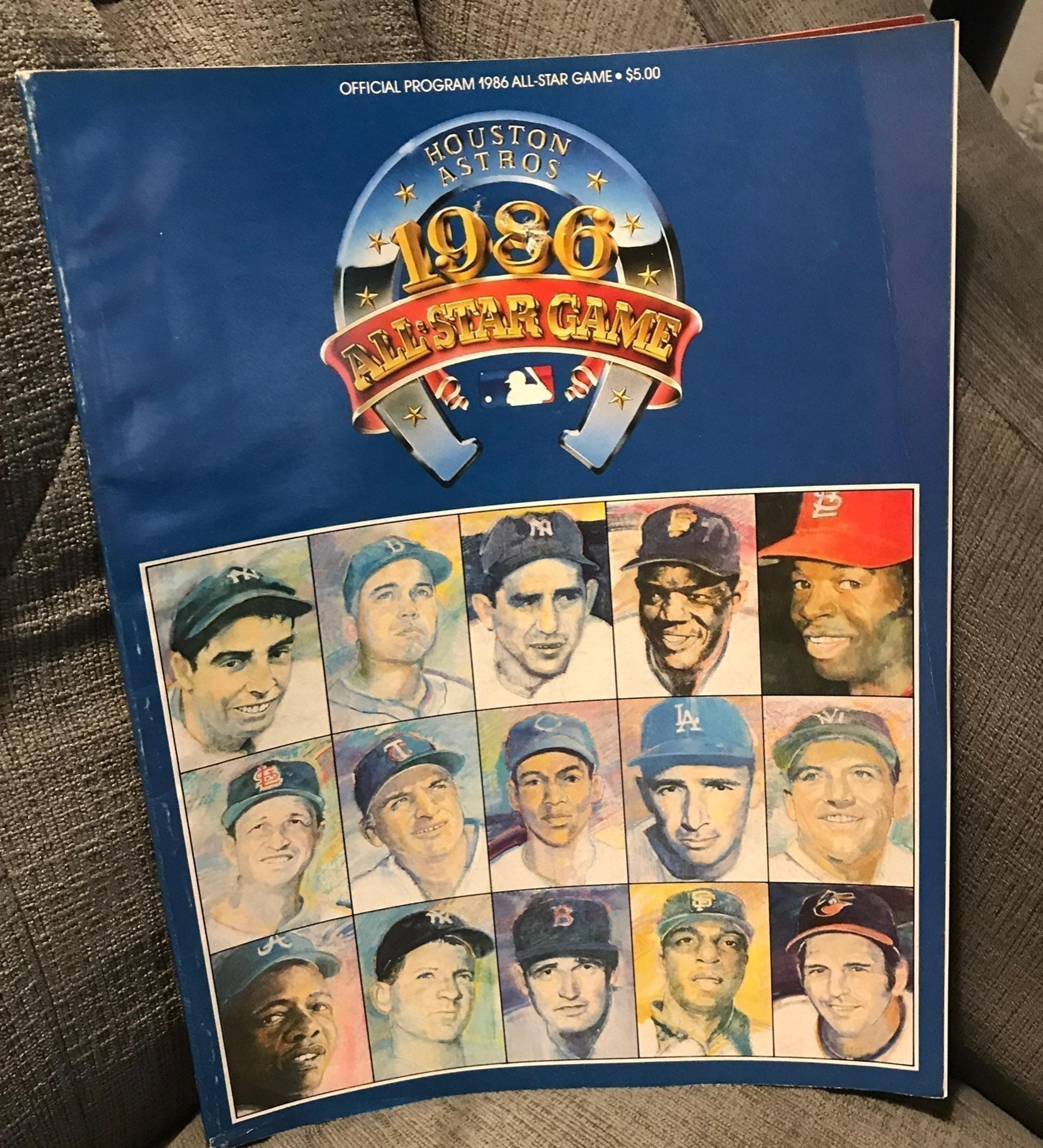 1986 Houston Astros All Star Game Book