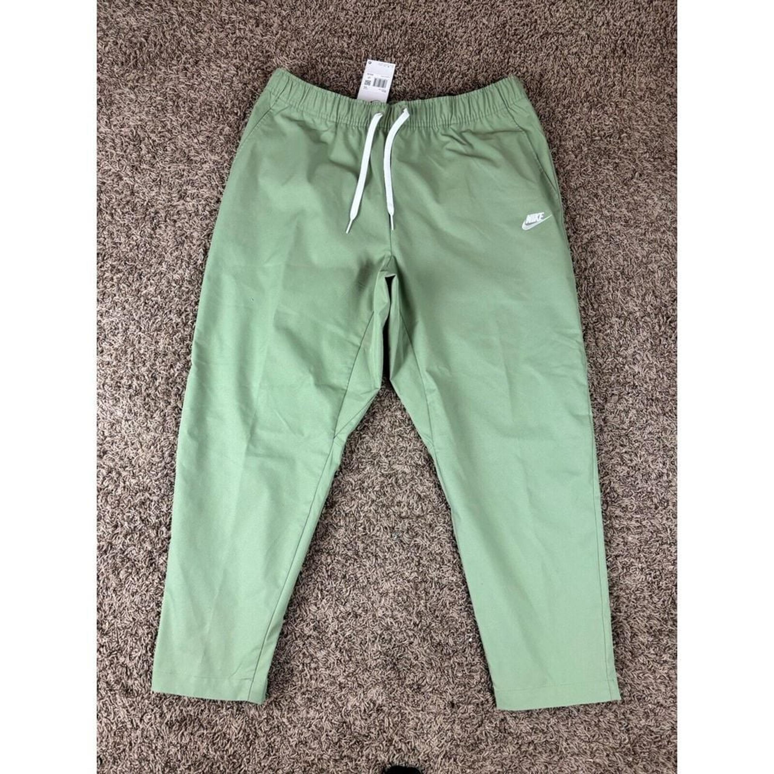 Nike Club Woven Tapered Green Leg Pants DX0623-386 Men's Size XXL
