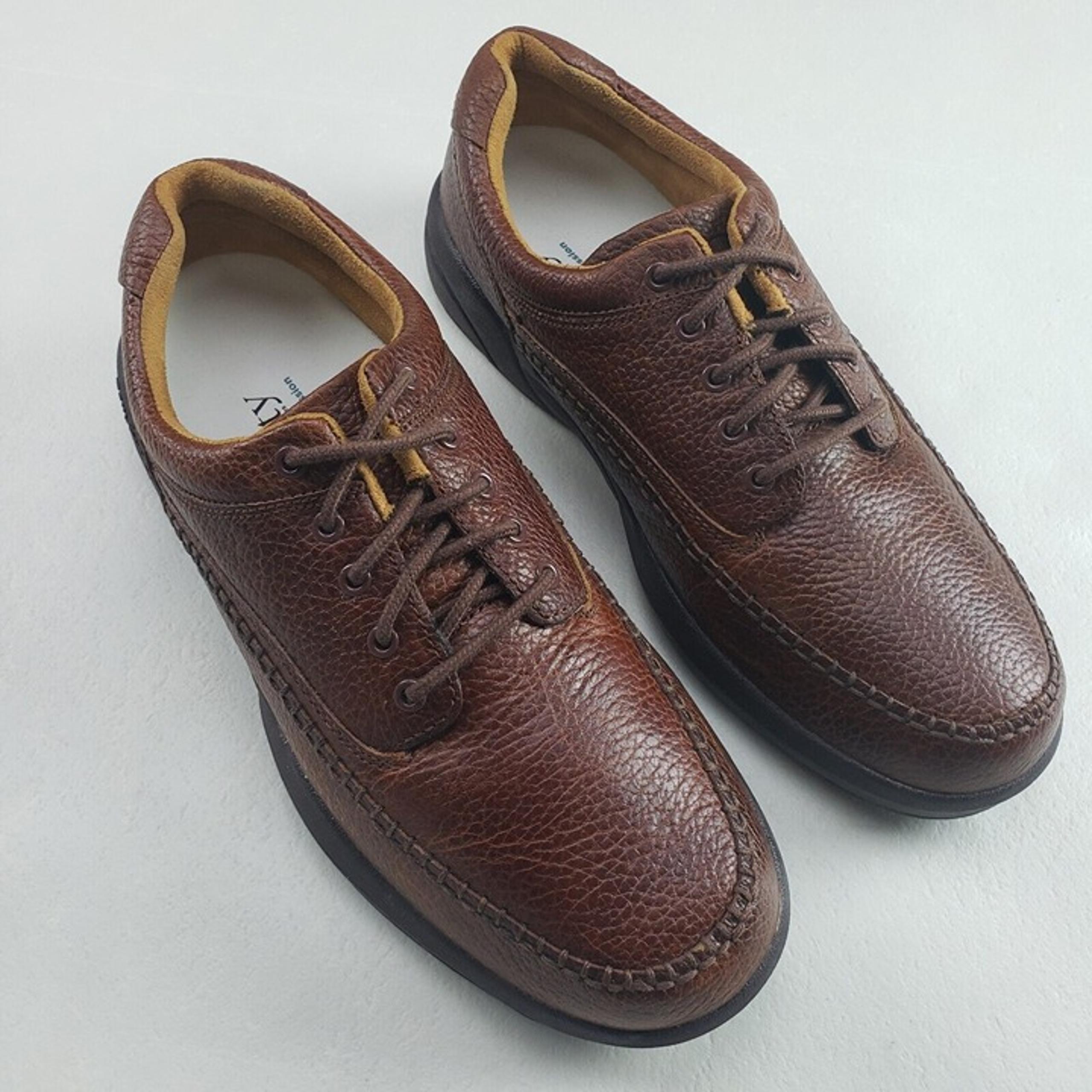 Dr Comfort Stallion Oxford Shoe Mens 11.5 W Brown Leather Orthopedic Diabetic