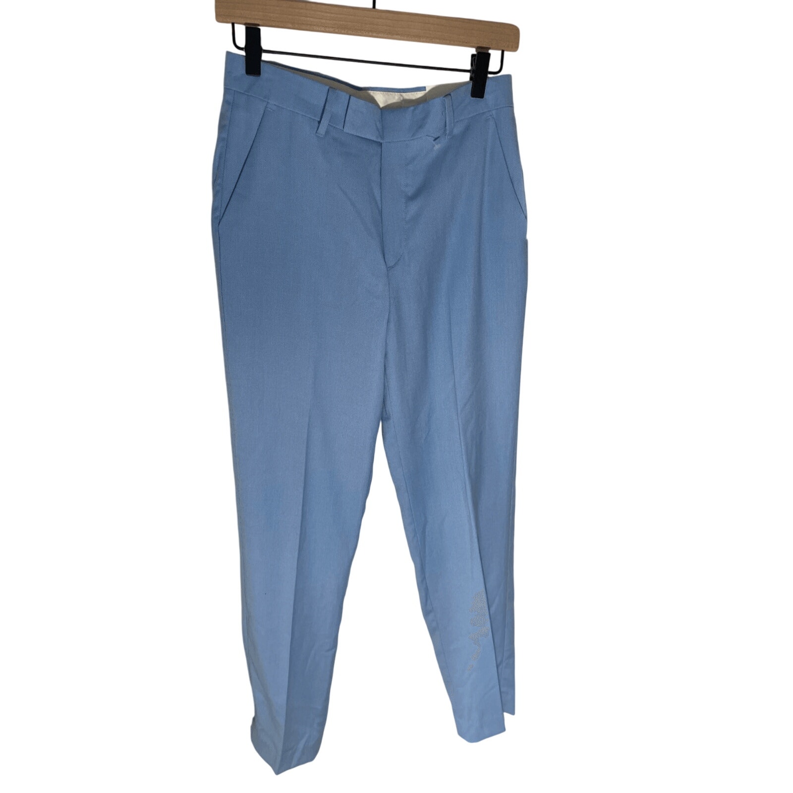 NWT Calvin Klein Sz 16 Blue Flat Front Slim Fit Boys Dress Slacks Preppy School