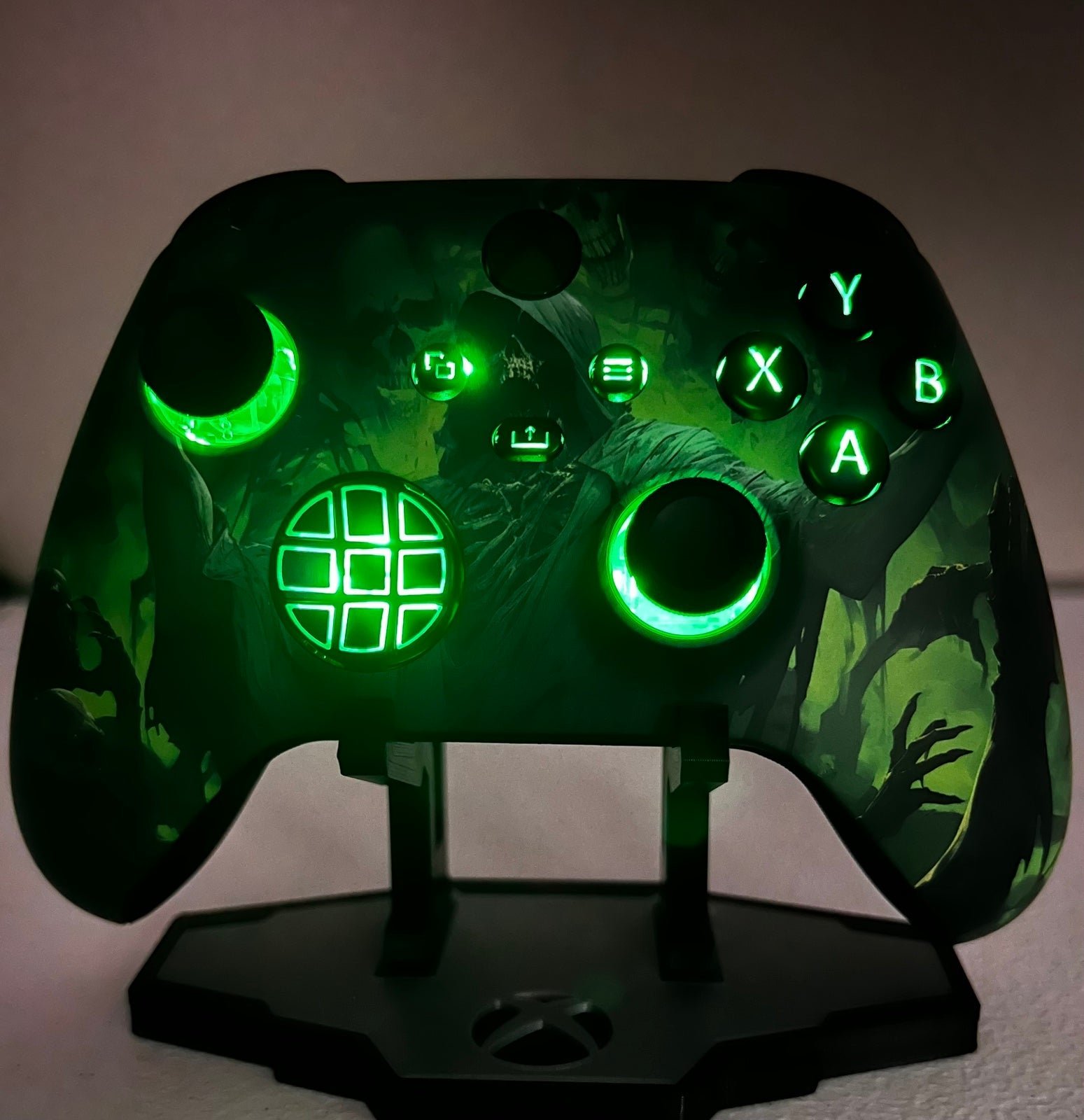 Dark Carnival Theme - RGB LED - Custom Wireless Controller for Xbox or PC