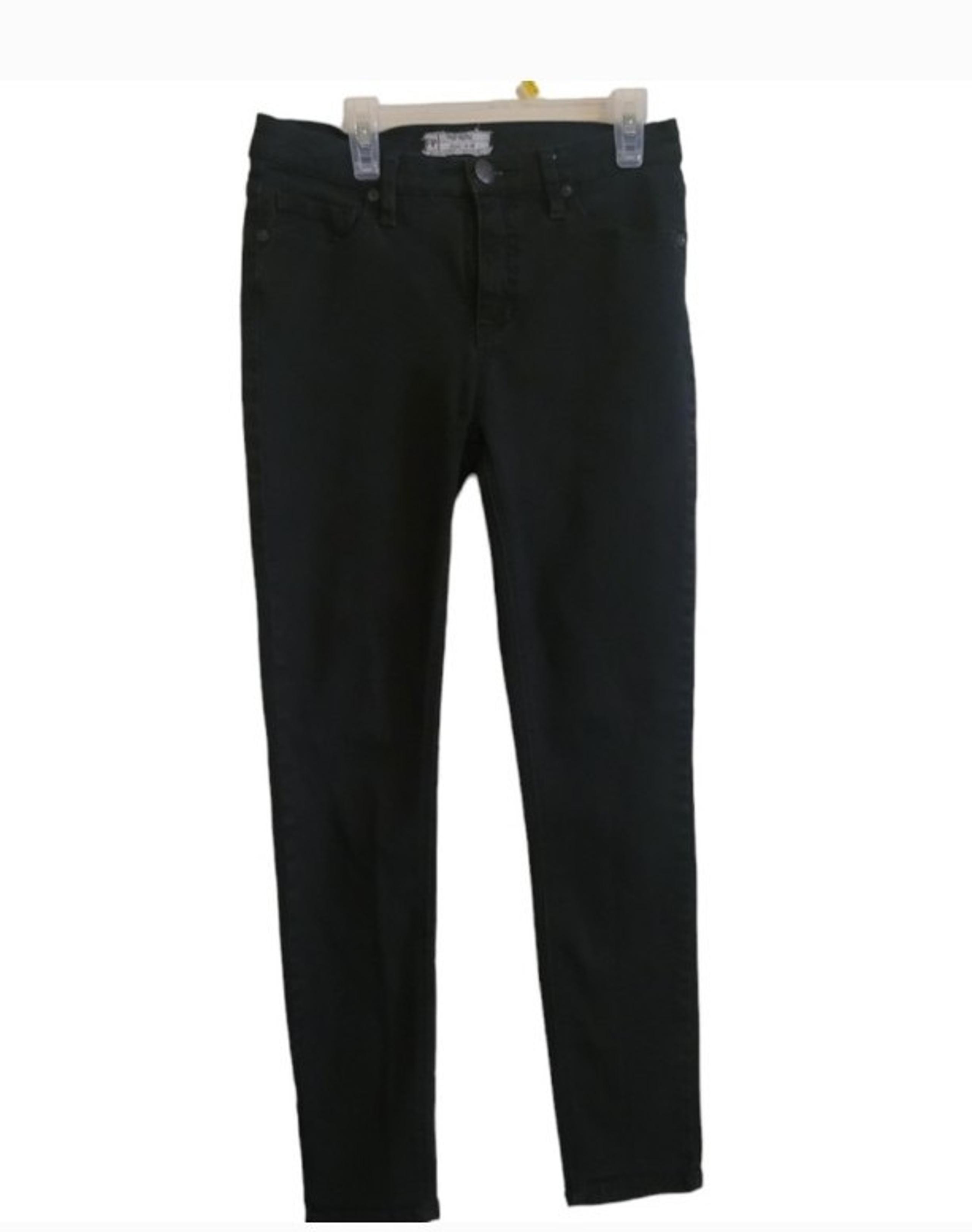 FREE PEOPLE WOMEN'S SIZE W 26 BLACK SKINNY JEANS