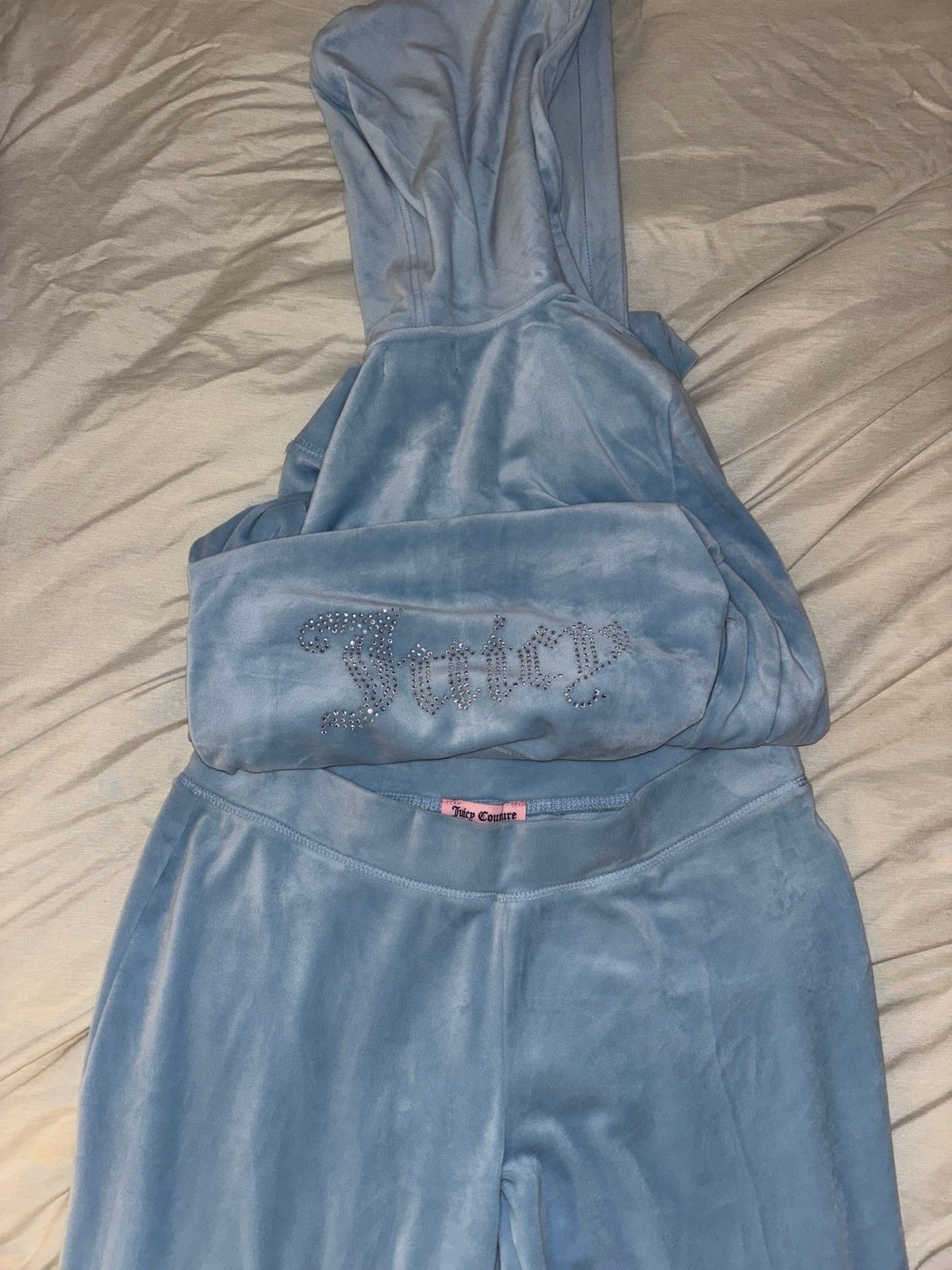 JUICY SWEATSUIT ICY BLUE SIZE SMALL WOMEN