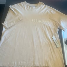 100% Authentic Essential Fear Of God Sand Large Men