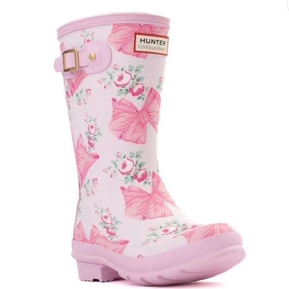 Hunter LoveShackFancy Original Rain Boot Little Kid Big Kid Rose Beaux 3