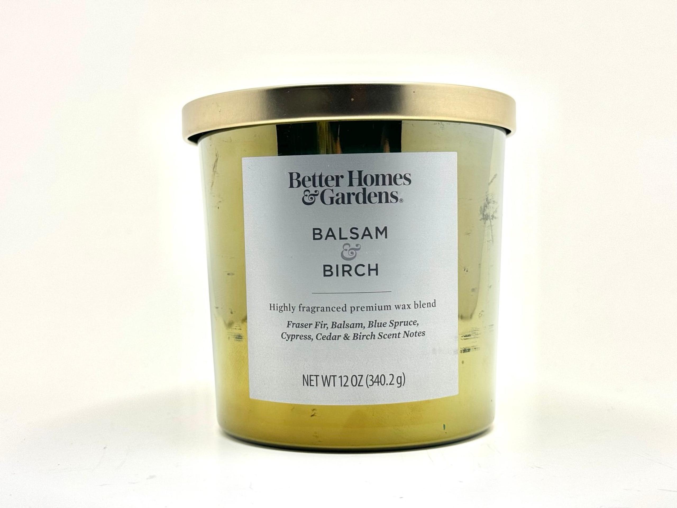 Better homes & Gardens Balsam & Birch 12oz Candle Lead Free Wick *FREE SHIPPING*