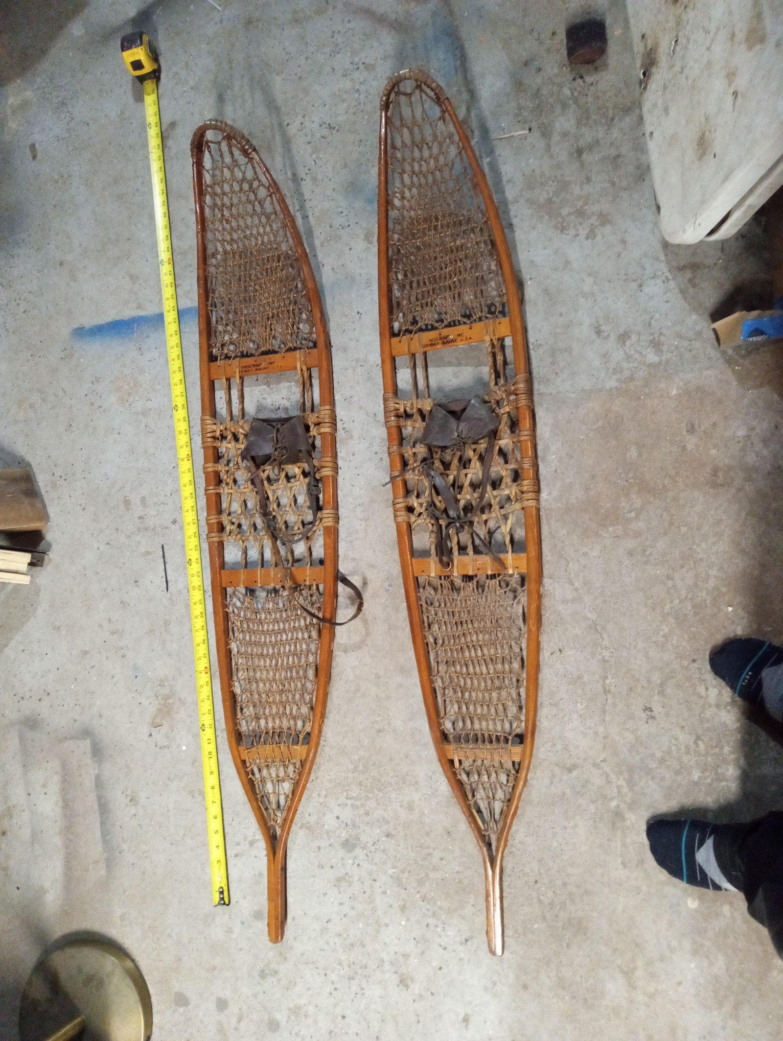 Antique snow shoes