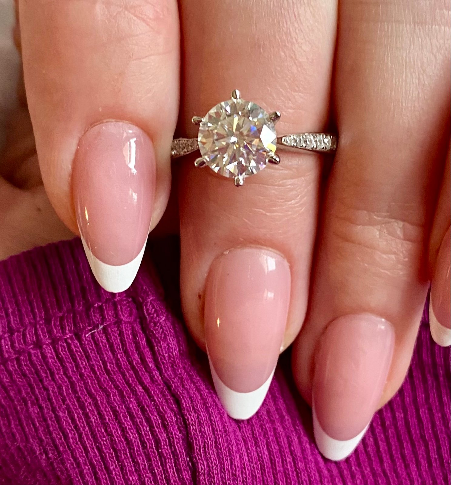 Moissanite ring size 6 VVS