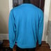 Benetti blue v-neck knit logo sweater