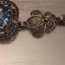 Vintage Designer DGS 925 Turkey Large Faceted Blue Topaz Bracelet 7 - 9 Inches