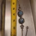 Vintage Designer DGS 925 Turkey Large Faceted Blue Topaz Bracelet 7 - 9 Inches
