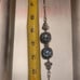 Vintage Designer DGS 925 Turkey Large Faceted Blue Topaz Bracelet 7 - 9 Inches