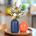 New Set of 3 Colorful Ceramic Vase for Home Decor - Burnt Orange & Blue