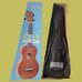 Mahalo MR1-TBR-PK Rainbow Soprano Ukulele, Transparent Brown