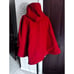 vintage schotte nyc US 740N pea jacket red hooded wool poncho made in usa OS