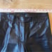 HELMUT LANG LAMB LEATHER PANTS STRAIGHT LEG LINED POCKETS MOTO BIKER BLK M