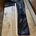 HELMUT LANG LAMB LEATHER PANTS STRAIGHT LEG LINED POCKETS MOTO BIKER BLK M