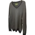 Eddie Bauer cashmere blend chevron print V-neck sweater size XL T