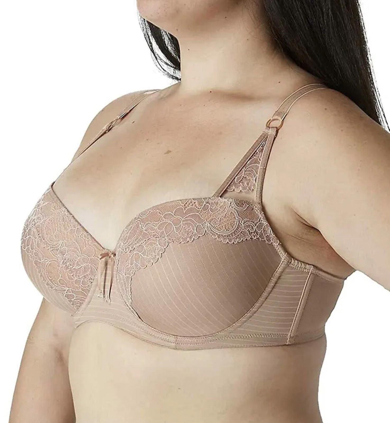 Ashley Graham Showstopper Convertible Lace Contour Bra Beige Cappuccino 42F