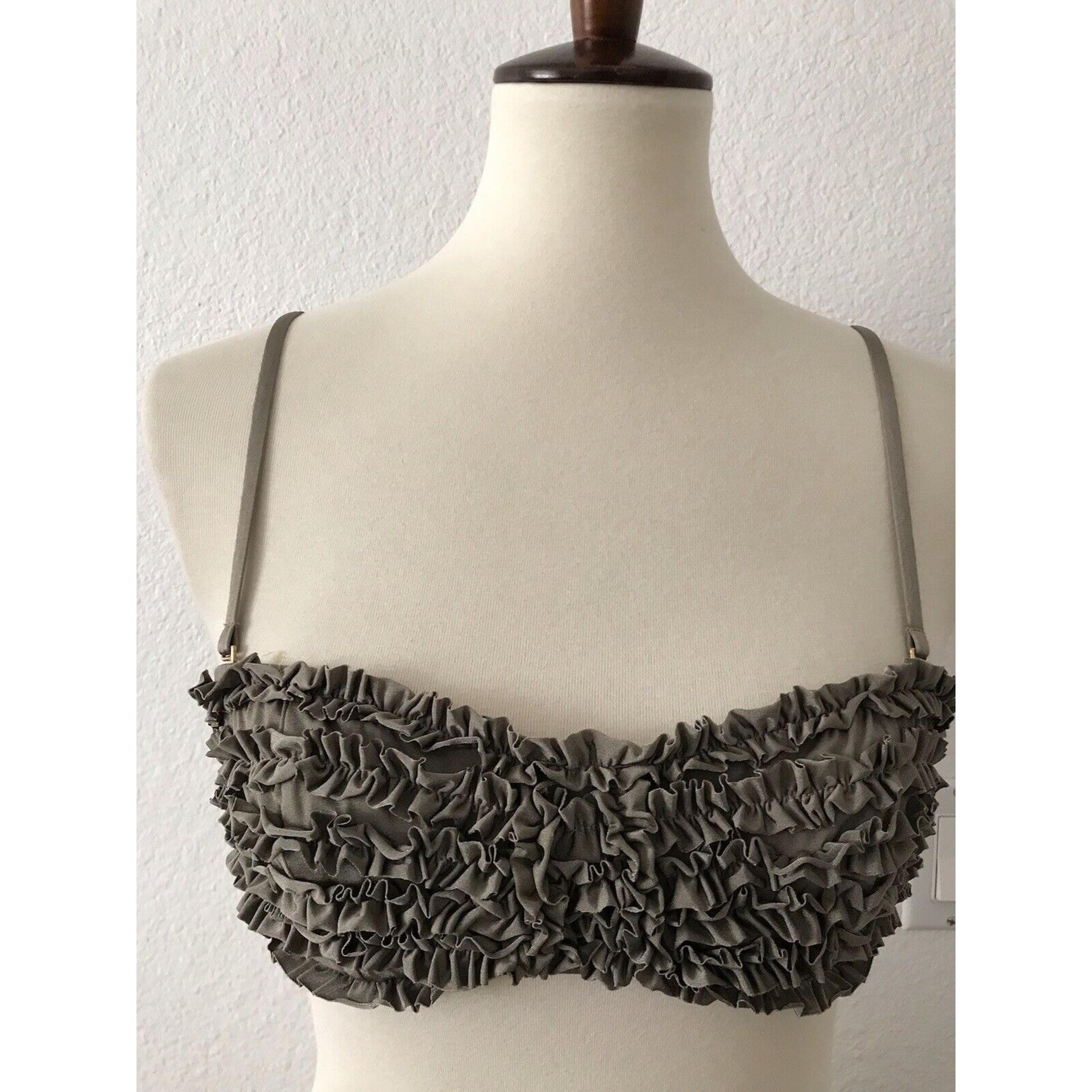 J. Crew Swim Bikini Top Ruffled Underwire Swimwear